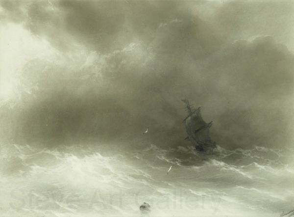 Ivan Aivazovsky A Strong Wind France oil painting art